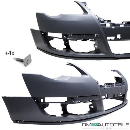 Stoßstange vorne ohne PDC ohne SRA + Spoiler + Schrauben passt für VW Passat 3C ab 05-10