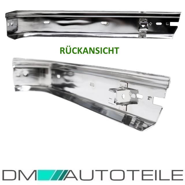 Ecken Stoßstange Hinten Ecke LINKS+RECHTS +passt für BMW E30 Chromleiste 82-87