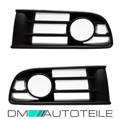 Set für VW Polo 9N Gitterset Stoßstange vorne Links + Rechts für Nebel Bj 01-05