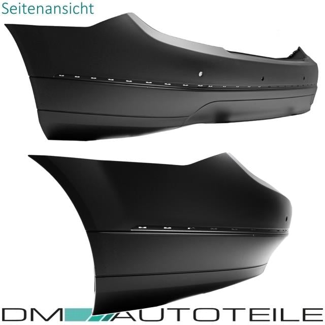 Mercedes C-Klasse W204 Limousine 07-11 Stoßstange hinten grundiert für PDC Elegance / Avantgarde