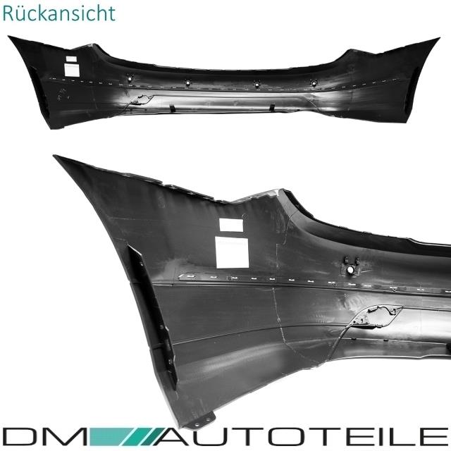 Mercedes C-Klasse W204 Limousine 07-11 Stoßstange hinten grundiert für PDC Elegance / Avantgarde