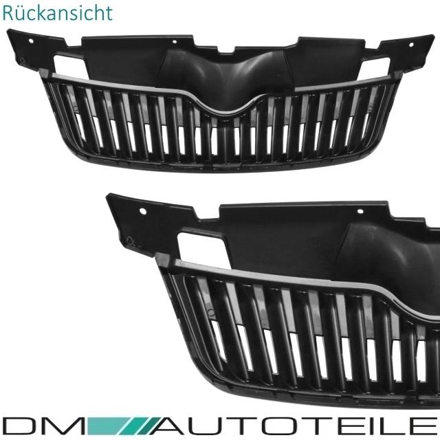 passt für Skoda Roomster Fabia 5J (542) Facelift Kühlergrill schwarz ab Baujahr 2010-2015