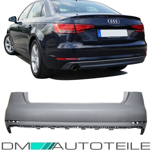 Stoßstange hinten ohne PDC grundiert passend für Audi A4 B9 Limousine 2015-2018