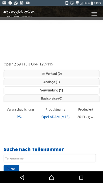 Opel Adam kmh meilen Tacho neu original gm