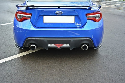 Heck Ansatz Flaps Diffusor V.1 für SUBARU BRZ FACELIFT  schwarz matt