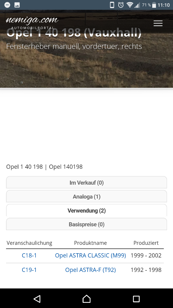 Astra f Fensterheber vorne rechts manuell neu original GM
