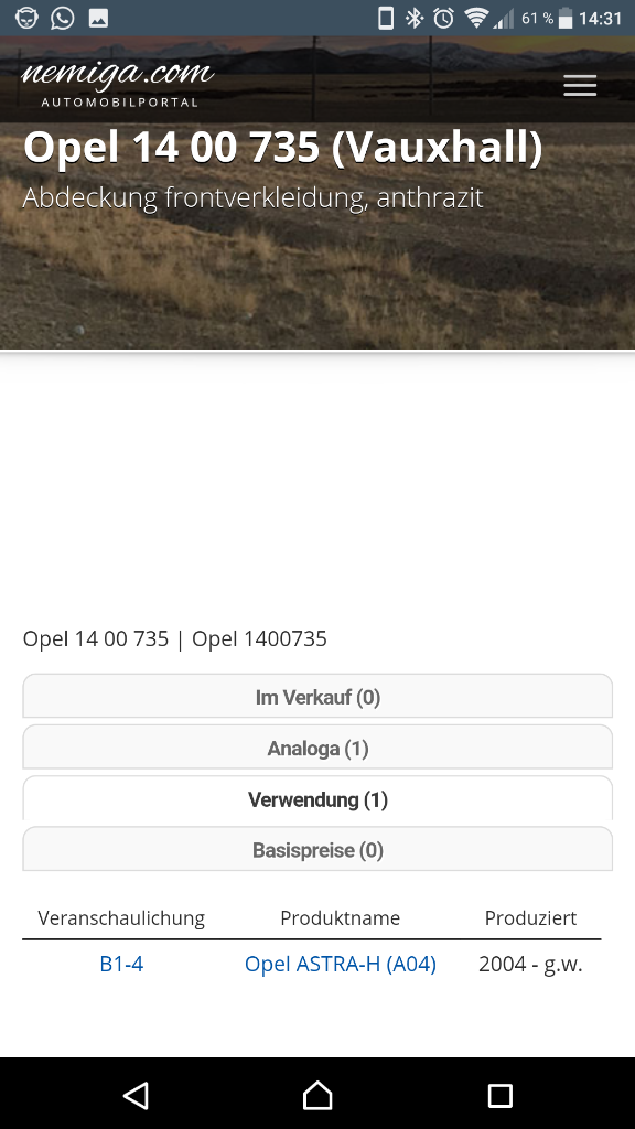 Astra H Stoßstangen Verkleidung Neu Original GM