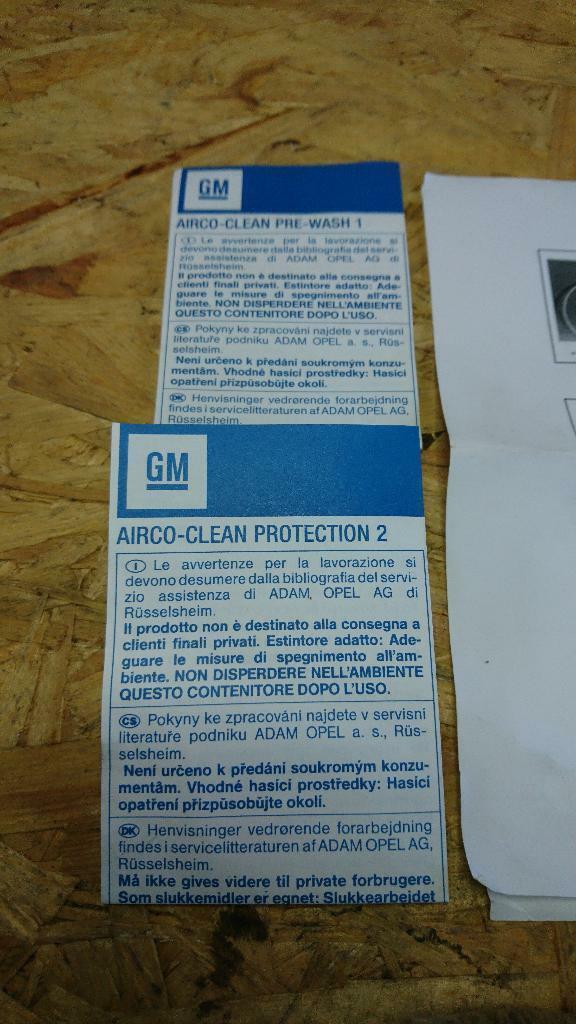 Airco Clean Set Neu Original GM