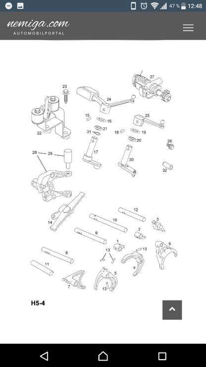 Vectra C Signum Schaltgabelstütze Schaltung neu original GM