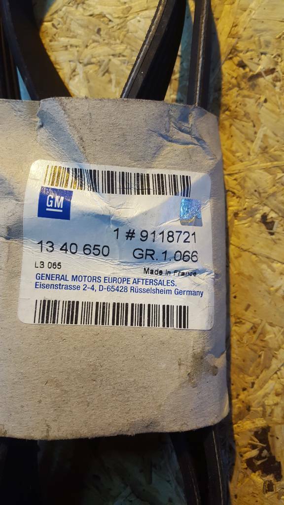 Astra G Zafira A Keilriemen neu original gm