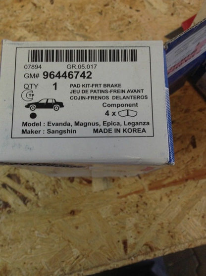 Chevrolet Epica Bremsbelagkit neu Original GM