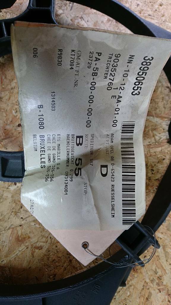 Opel Astra Luftrichter Abdeckung neu original GM