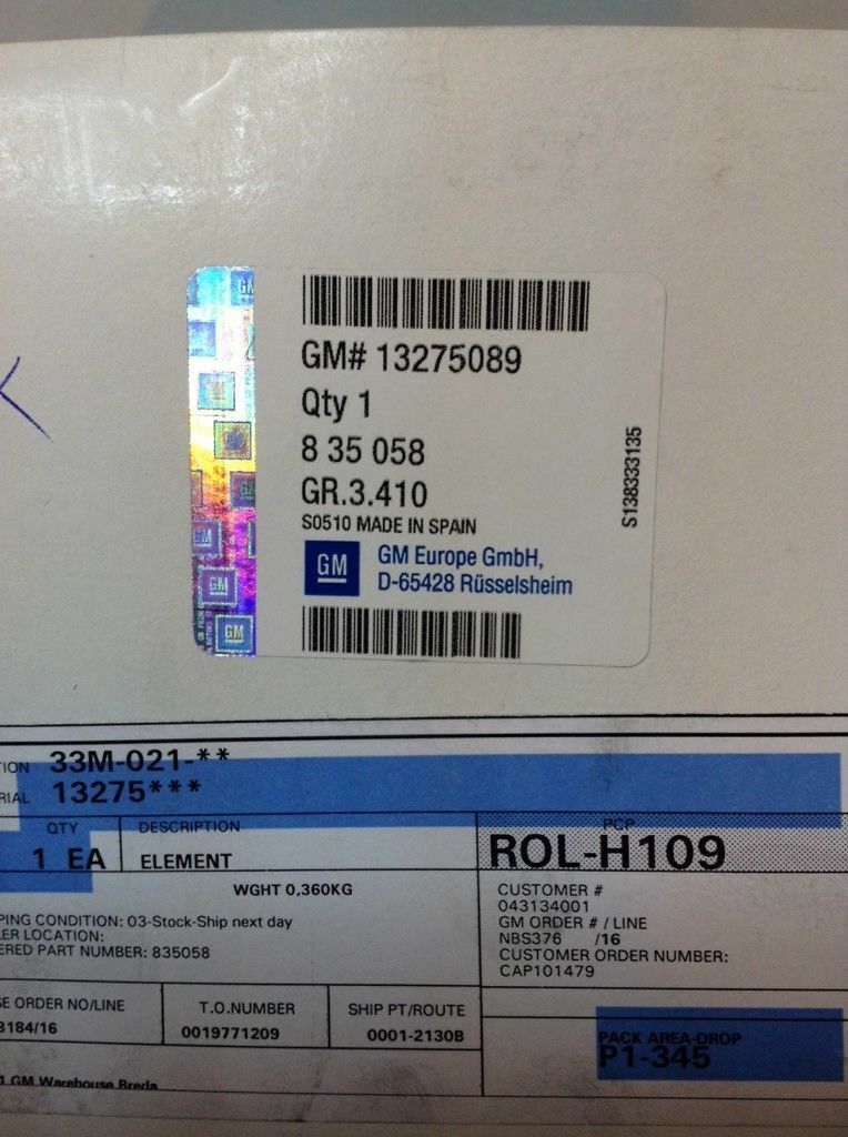 Opel Meriva B Luftfilter neu Original GM