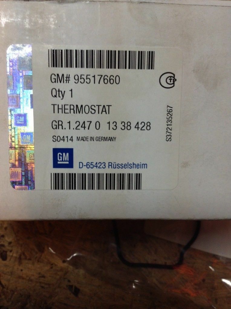 Opel Astra H Corsa C Tigra B Thermostat und Flansch neu Original