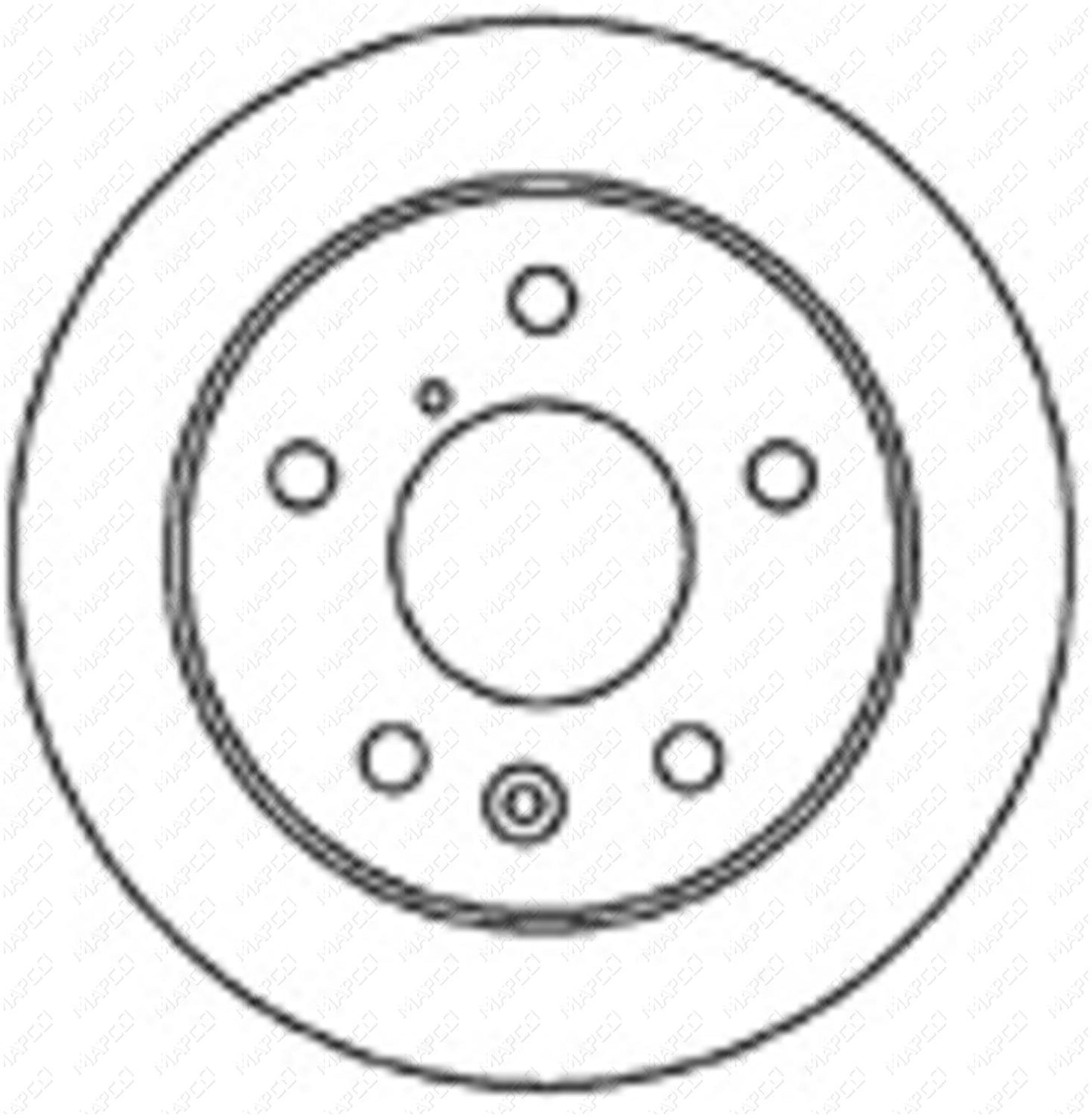 MAPCO Bremsscheibe Hinterachse  25537