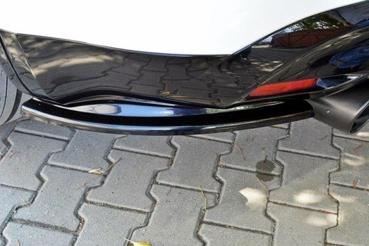 Heck Ansatz Flaps Diffusor für INFINITI QX70 schwarz Hochglanz