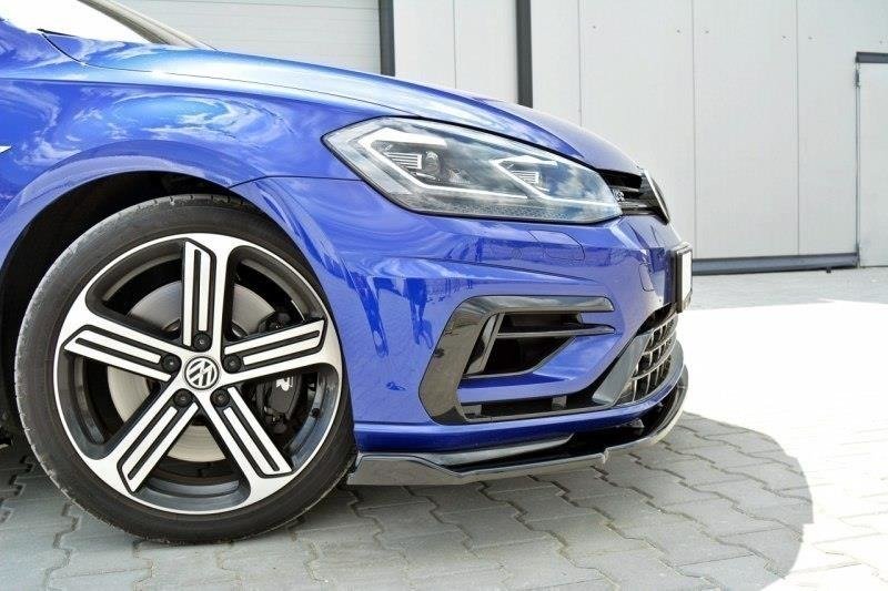 Front Ansatz V.1 für VW Golf 7 R / R-Line Facelift schwarz matt