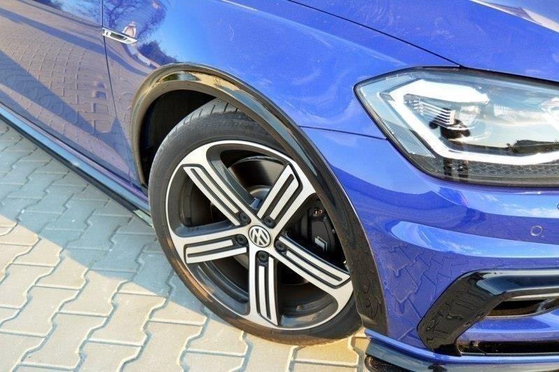 Kotflügelverlängerung VW Golf 7 R / R-Line Facelift schwarz Hochglanz