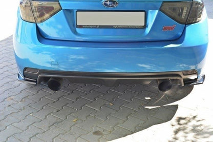 Heck Ansatz Flaps Diffusor für Subaru Impreza WRX STI 2009-2011 Carbon Look