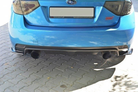 Heck Ansatz Flaps Diffusor für Subaru Impreza WRX STI 2009-2011 schwarz matt