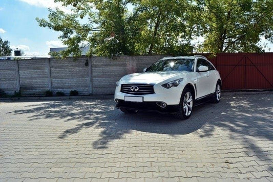 Front Ansatz für v.1 INFINITI QX70 schwarz Hochglanz