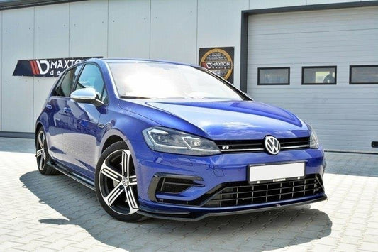 Front Ansatz V.3 für VW Golf 7 R / R-Line Facelift schwarz matt