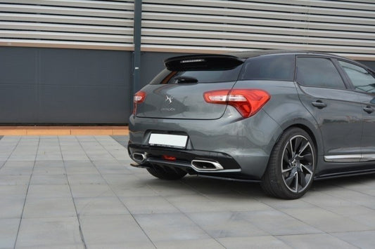 Heck Ansatz Flaps Diffusor für CITROEN DS5 FACELIFT, PREFACE Carbon Look