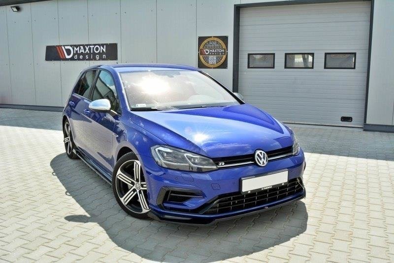 Front Ansatz V.2 für VW Golf 7 R / R-Line Facelift Carbon Look