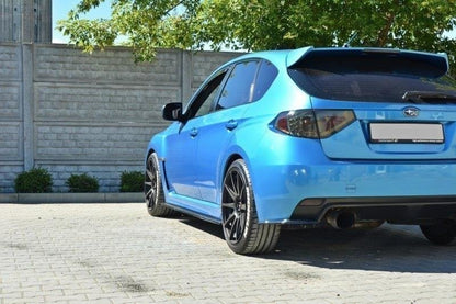 Seitenschweller Ansatz für Subaru Impreza WRX STI 2009-2011 schwarz Hochglanz