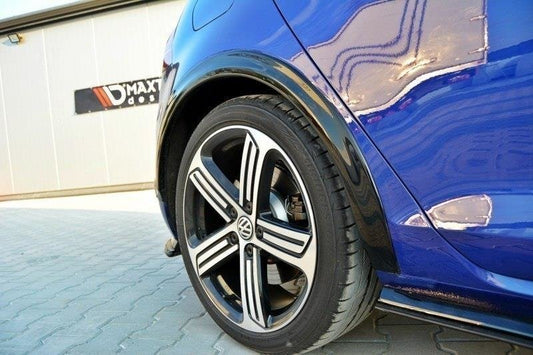 Kotflügelverlängerung VW Golf 7 R / R-Line Facelift schwarz matt