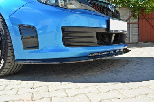 Front Ansatz für v.2 Subaru Impreza WRX STI 2009-2011 schwarz Hochglanz