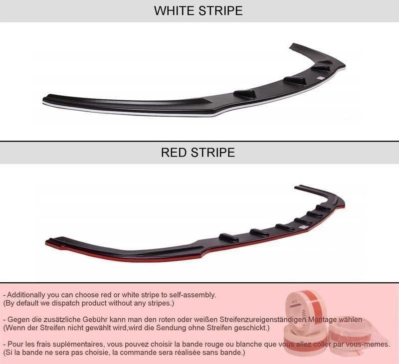Mittlerer Diffusor Heck Ansatz für ALFA ROMEO 159 im DTM LOOK schwarz Hochglanz