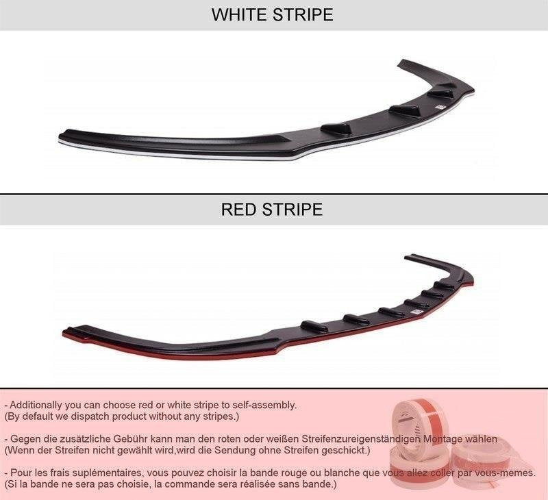 Heck Ansatz Flaps Diffusor für VW GOLF 6 R schwarz matt