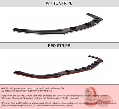 Heck Ansatz Flaps Diffusor für VW GOLF 6 R schwarz matt