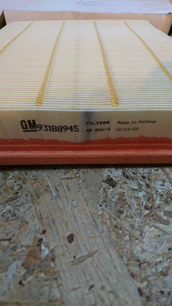 Astra g Zafira a Luftfilter neu original GM 93188945