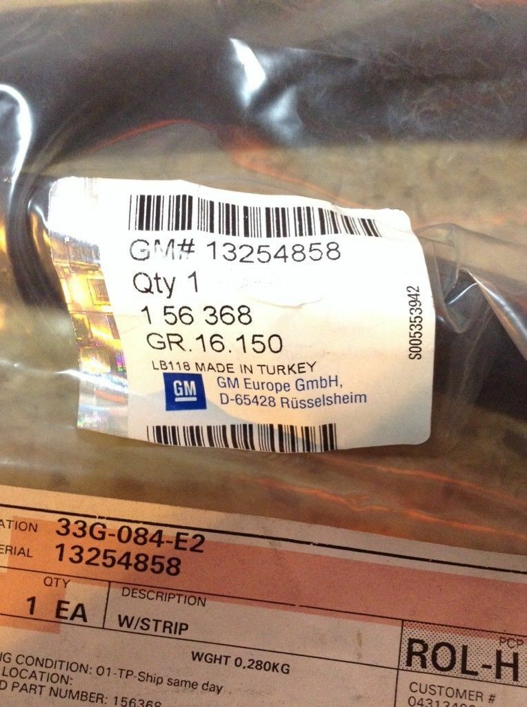 Opel Corsa D Türdichtung vorne links oben neu original GM