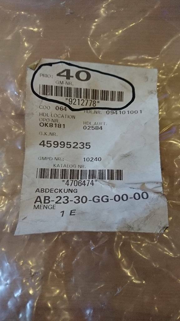 Agila a schaltkonsole Rahmen Abdeckung neu original gm