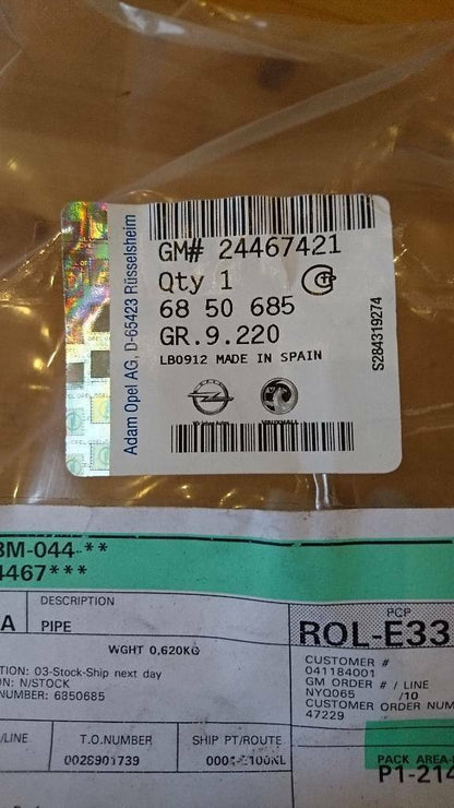 Corsa C Tigra B Klimaleitung klimakompressor neu original GM