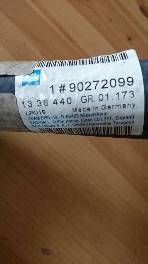 Omega A 2,3D Kühlerschlauch Neu Original GM