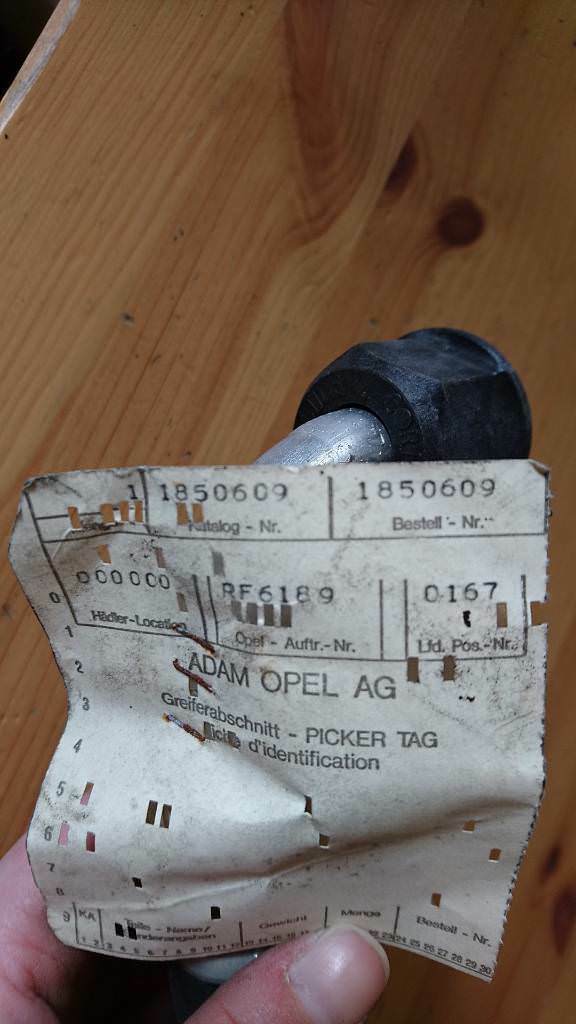 Opel Youngtimer Oldtimer Schlauch neu original GM