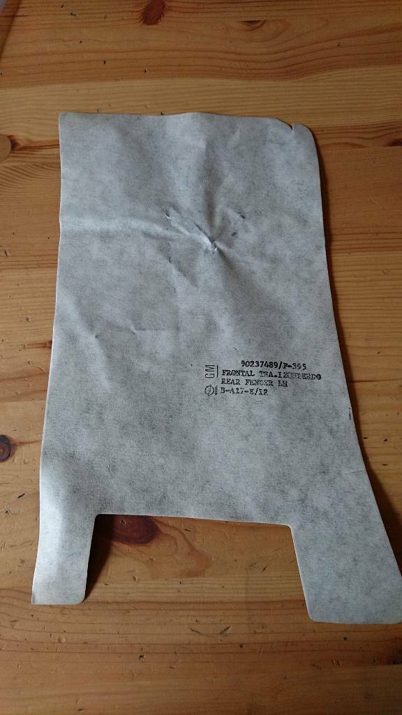 Corsa A Farbstreifen grau Kotflügel unten links Neu GM