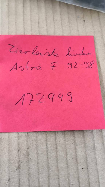 Opel Astra F Zierleiste Hinten Neu Original GM