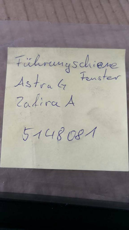 Opel Astra G Zafira A Führungsschiene Fenster Neu Original GM