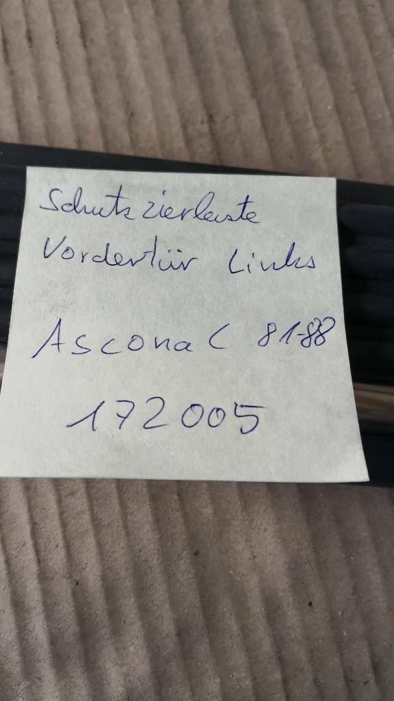 Opel Ascona C Schutzzierleiste Türe Vorne Links Neu Original GM