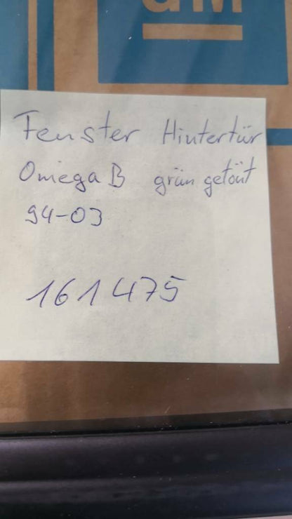 Opel Omega B Fenster Hintertür Grün Getönt Neu Original GM