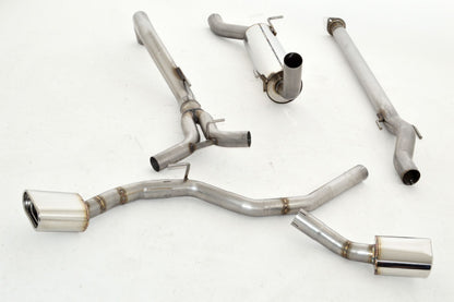 Friedrich Motorsport 70mm Sidepipe Duplex-Anlage Mitsubishi L200 (KJ_)