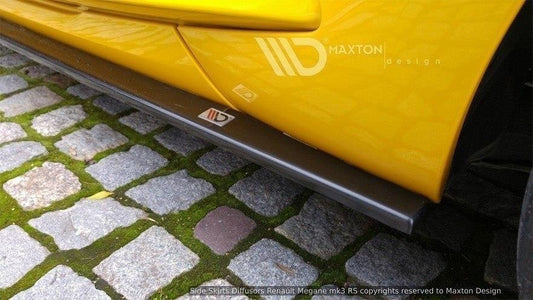 Seitenschweller Ansatz für RENAULT MEGANE 3 RS schwarz Hochglanz