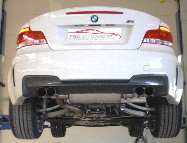 Friedrich Motorsport 2x 63.5mm Duplex-Anlage mit 200 Zellen Sport-Kats. BMW 1er M-Coupe E82