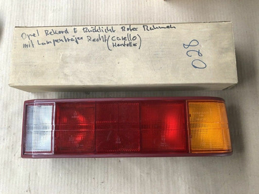 Original GM Opel Rekord E Rücklicht Rechts Roter Rahmen *NEU*