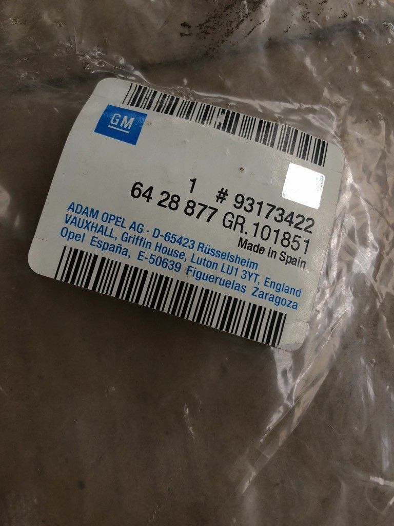 Original GM Opel Corsa C Abdeckung Spiegelecke innen Neu